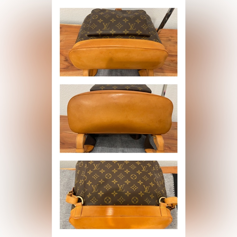 06. Louis Vuitton Montsouris leather backpack GM - Picture 10 of 16